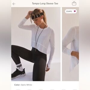 Free People Movement tempo long sleeve tee